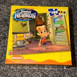 Mattel Nickelodeon The Adventures Of Jimmy Neutron Boy Genius Puzzle 2002 Used V
